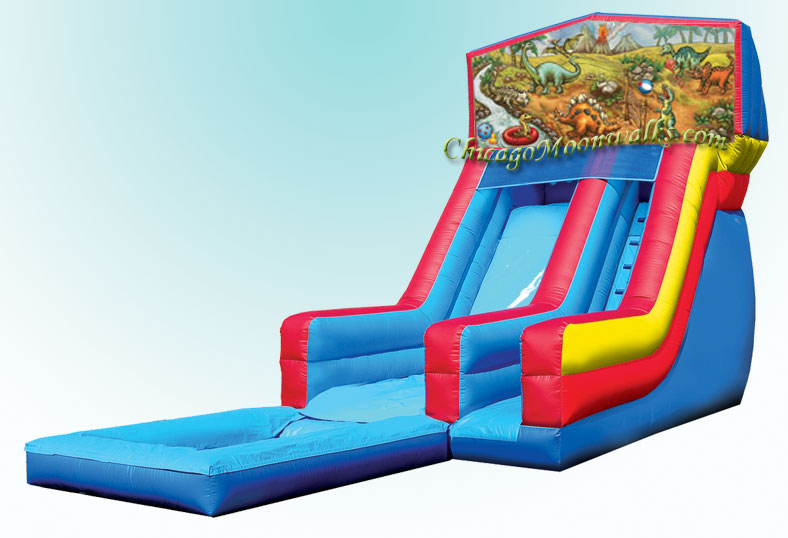 Dino Planet Inflatable Water Slide with Pool Rental Dinosaur