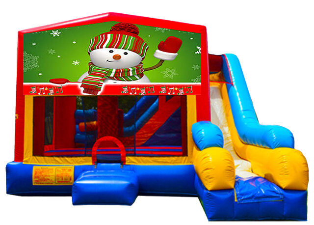 7-in-1 Snowman Combo Bounce House