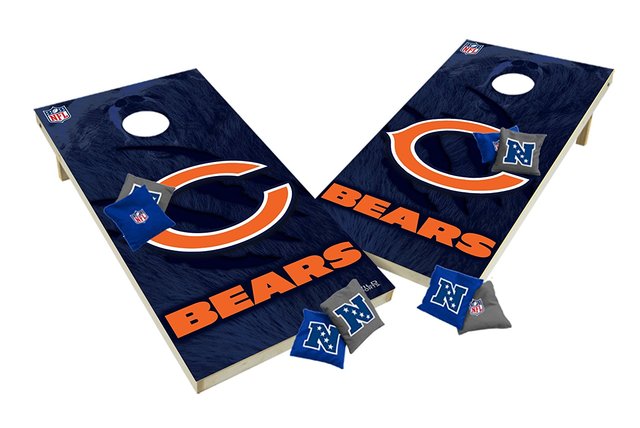 Chicago Bears Cornhole Bags – 8-Pack, ACA Regulation Size, Bean Bag Toss Game