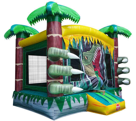 Dino World Slide/Bouncer/Obstacle Course Combo Inflatable