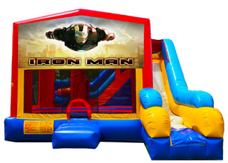 7-in-1 Iron Man Combo Bounce House