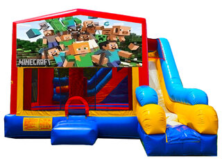 7-in-1 Minecraft Combo Bounce House