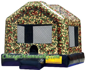 Camo Military Bounce House