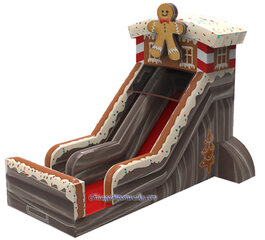 Chocolate Gingerbread Inflatable Slide