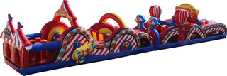 Mega Circus Carnival Obstacle Course 65 ft