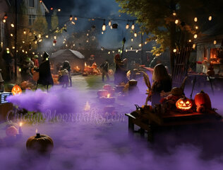 Halloween Fog Machine LED Strobe Lights