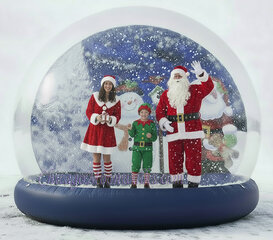 Holiday Santa Snow Globe