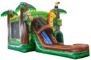 Jungle Wet Combo Bounce House