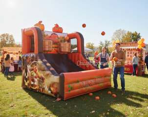 Pumpkin Toss Basketball Game