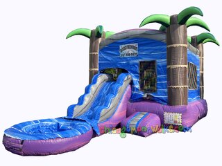 Purple Crush Wet Combo Bounce House