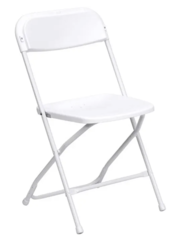 White Plastic Folding Chair Rental