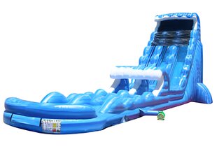 Tsunami Dual Waterslide with Pool and Slip n Slide