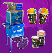 Halloween Sno Cone Machine with cart