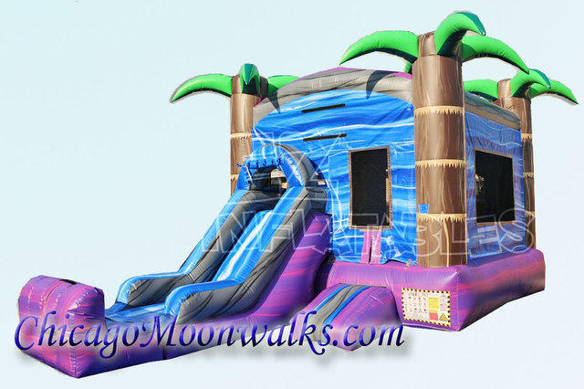 Purple Crush Combo Bounce House