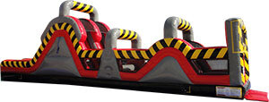 Rally Run Inflatable Slide Obstacle Course 50