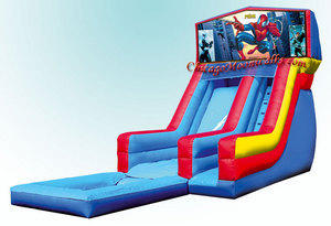 Spiderman Waterslide with Pool