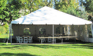 Traditional Frame Tent Rental 20x20 With side walls Chicago Rental