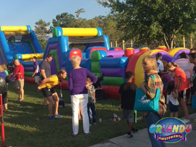 People having fun in an Orlando Amusements party