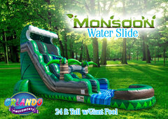 Monsoon Water Slide - 24 Feet Tall w/GIANT POOL!