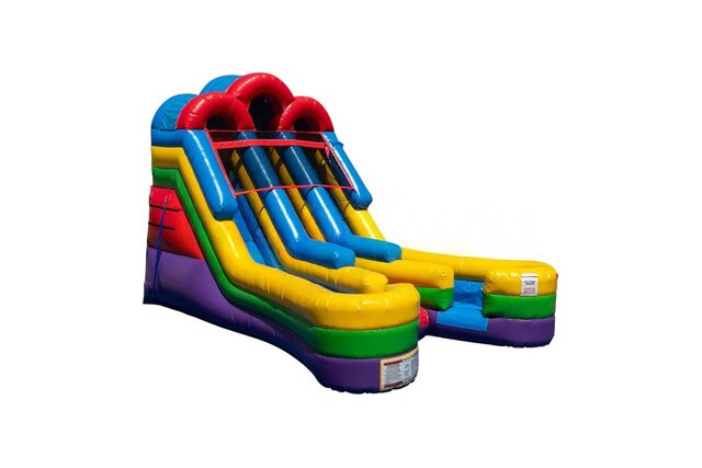 Double Lane Splash Wet/Dry Slide