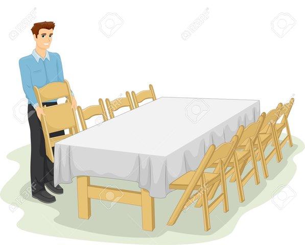 Each Chair Set Up 