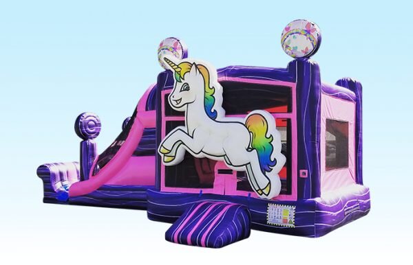 27 Foot Unicorn Bounce House and Slide