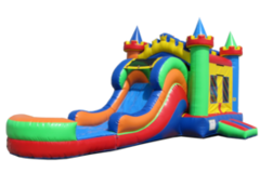 Super Sized Colorful Bounce N Splash / Wet Slide