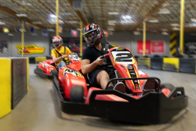 Adult go kart racers Adult go kart racers