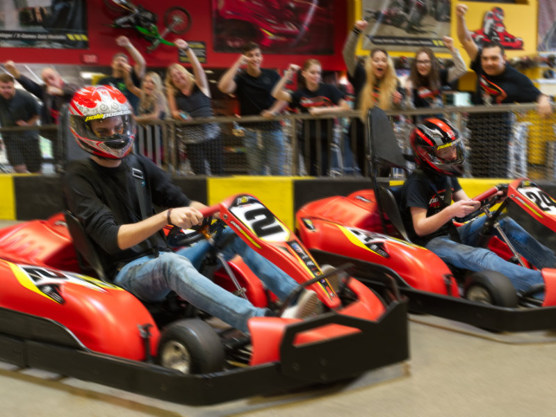 Group Go Kart racers Group Go Kart racers