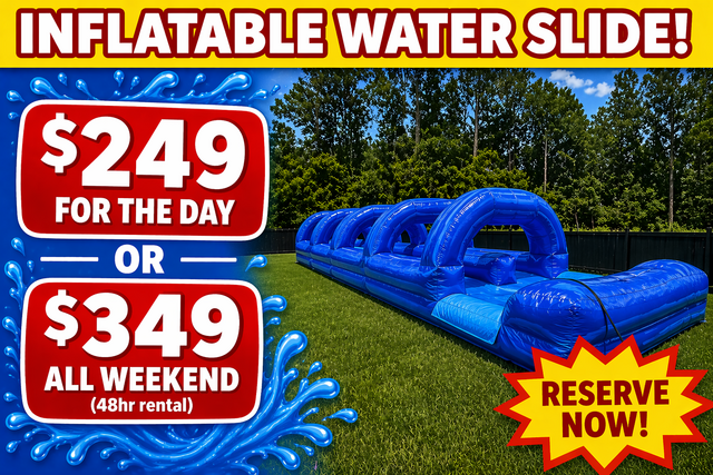 Blue Lagoon Dual Lane Slip N Slide With Pool