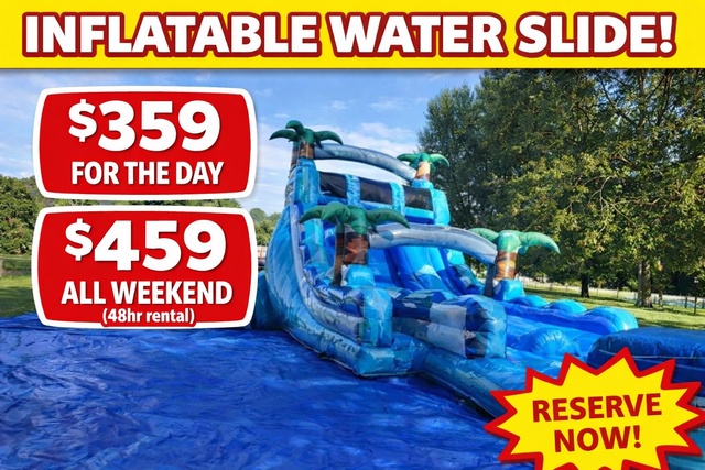 18ft Tall Tiki Island Dual Lane With Pool