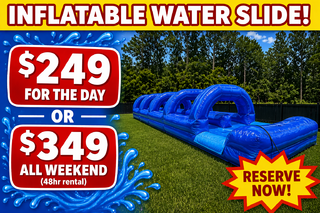 Blue Lagoon Dual Lane Slip N Slide With Pool