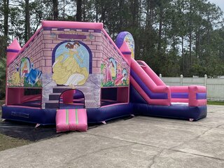 DRY PRINCESS BOUNCE HOUSE SLIDE COMBO 