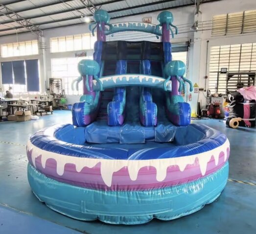 18ft Jellyfish Double Lane Slide