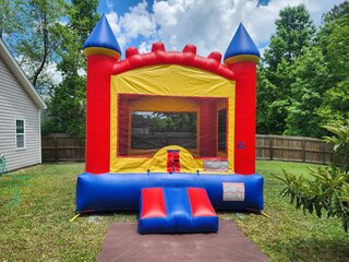 Red Arched Bounce House