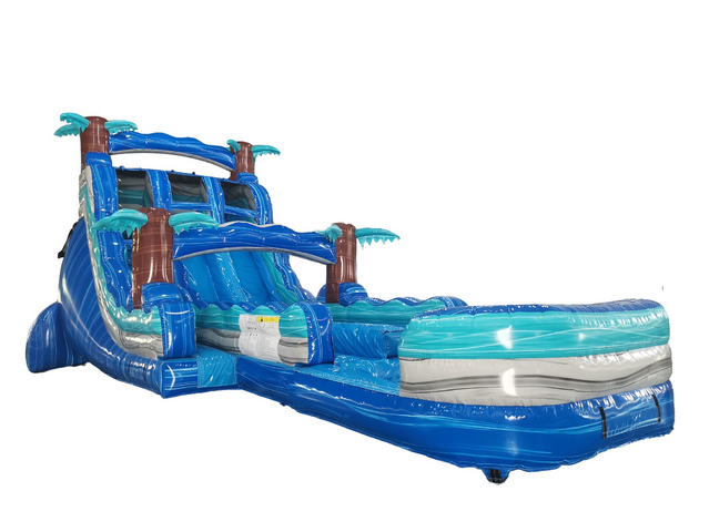 18 Foot Cayman Crush Dual Lane Waterslide