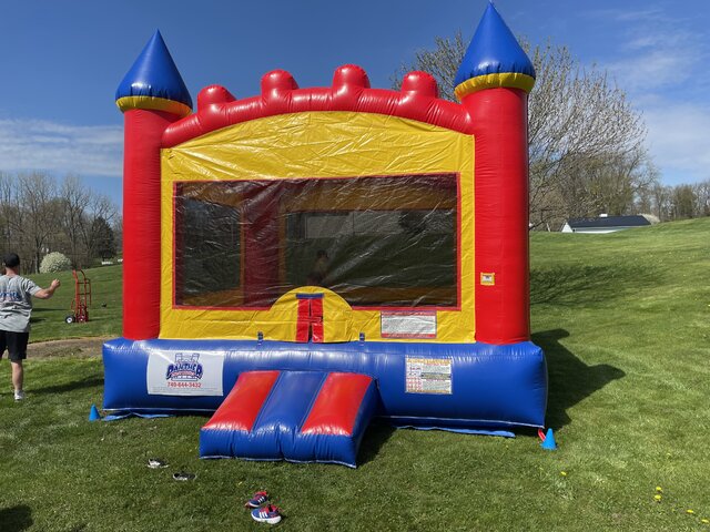 Yellow Red Blue Bounce House