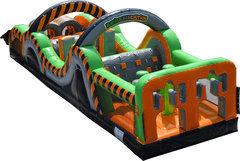 35' Radical Run Inflatable Obstacle Course - Part A