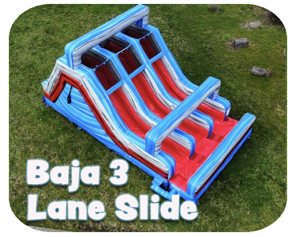 Baja 30 Ft 3 Lane Slide