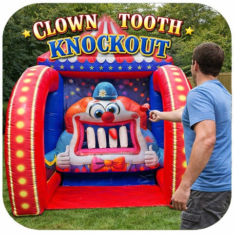 Clown Tooth Knockout Inflatable Game