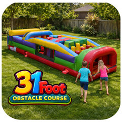 Inflatable 31 Foot Obstacle Course