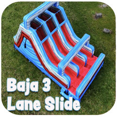 Baja 30 Ft 3 Lane Slide