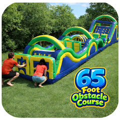Inflatable 65 Ft Obstacle Course