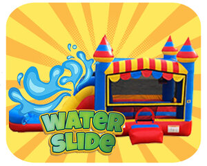 Circus Combo Bounce House with Water Slide