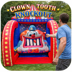 Clown Tooth Knockout Inflatable Game