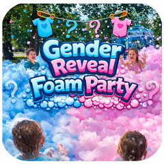 Gender Reveal Foam Party