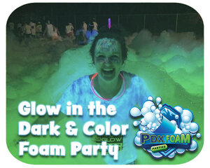 Glow in the Dark or Color Foam Party