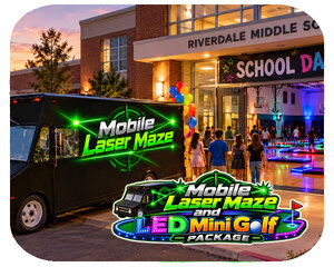 Laser Maze and LED Mini Golf Package