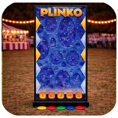 Blue Plinko Carnival Game