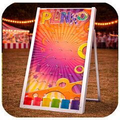 Orange Plinko Carnival Game
